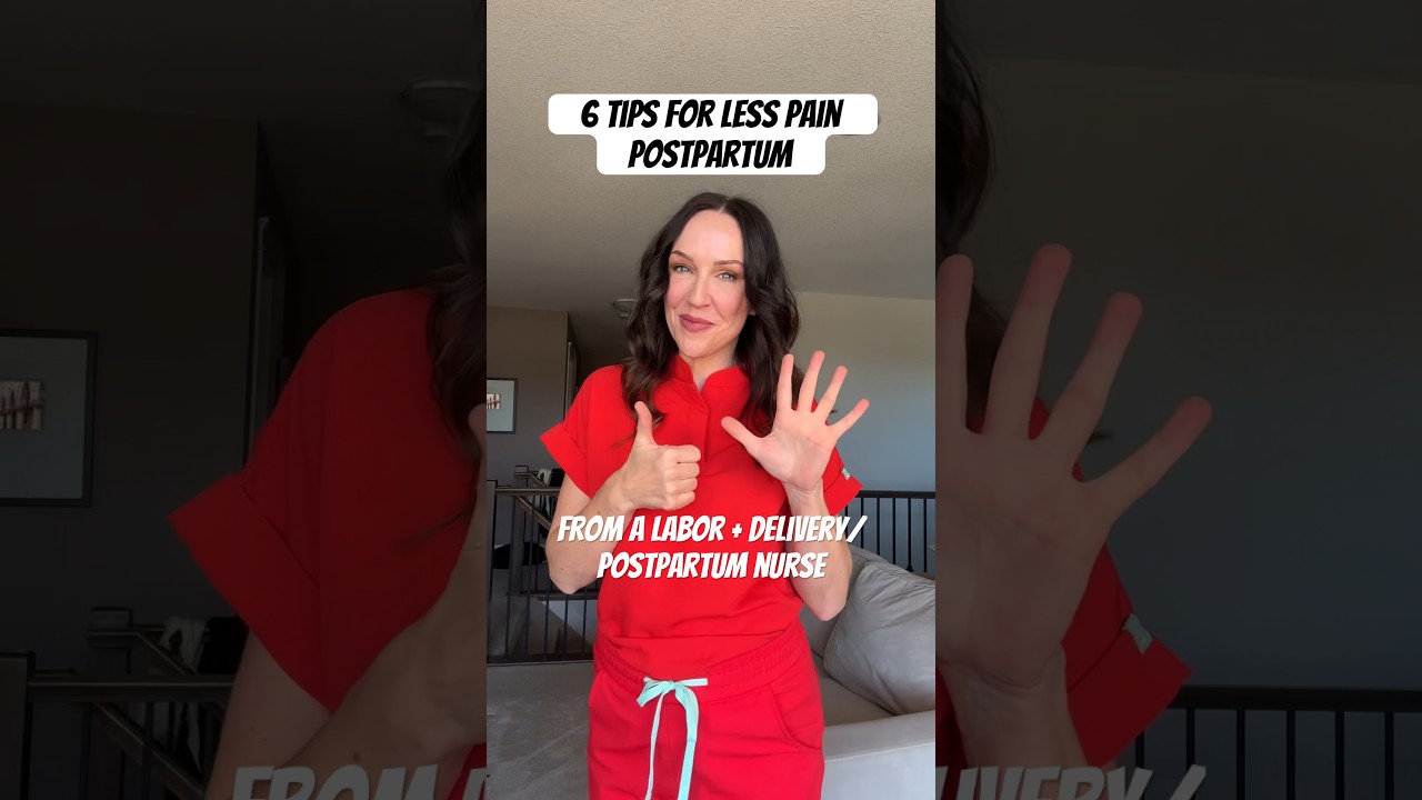 6 Tips for Less Pain Postpartum #postpartumrecovery #postpartumtips #postpartumjourney #newmom #Baby