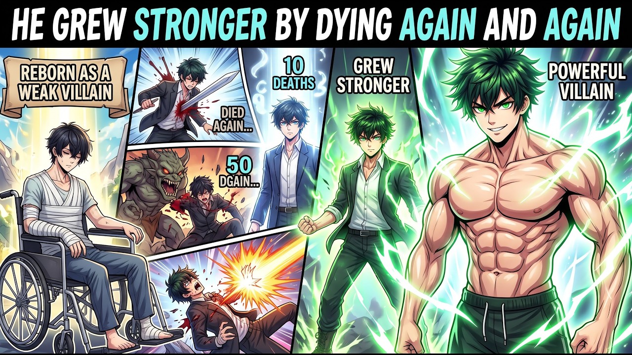 Reborn As A Weak Villain, He Grew Stronger By Dying Again And Again