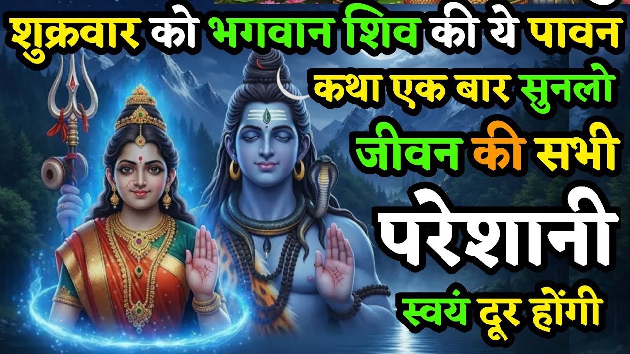 शुक्रवार को भगवान शिव की यह पावन कथा सुन लो |  सारी परेशानी स्वयं दूर हो जायेगी | Shiv Katha Friday