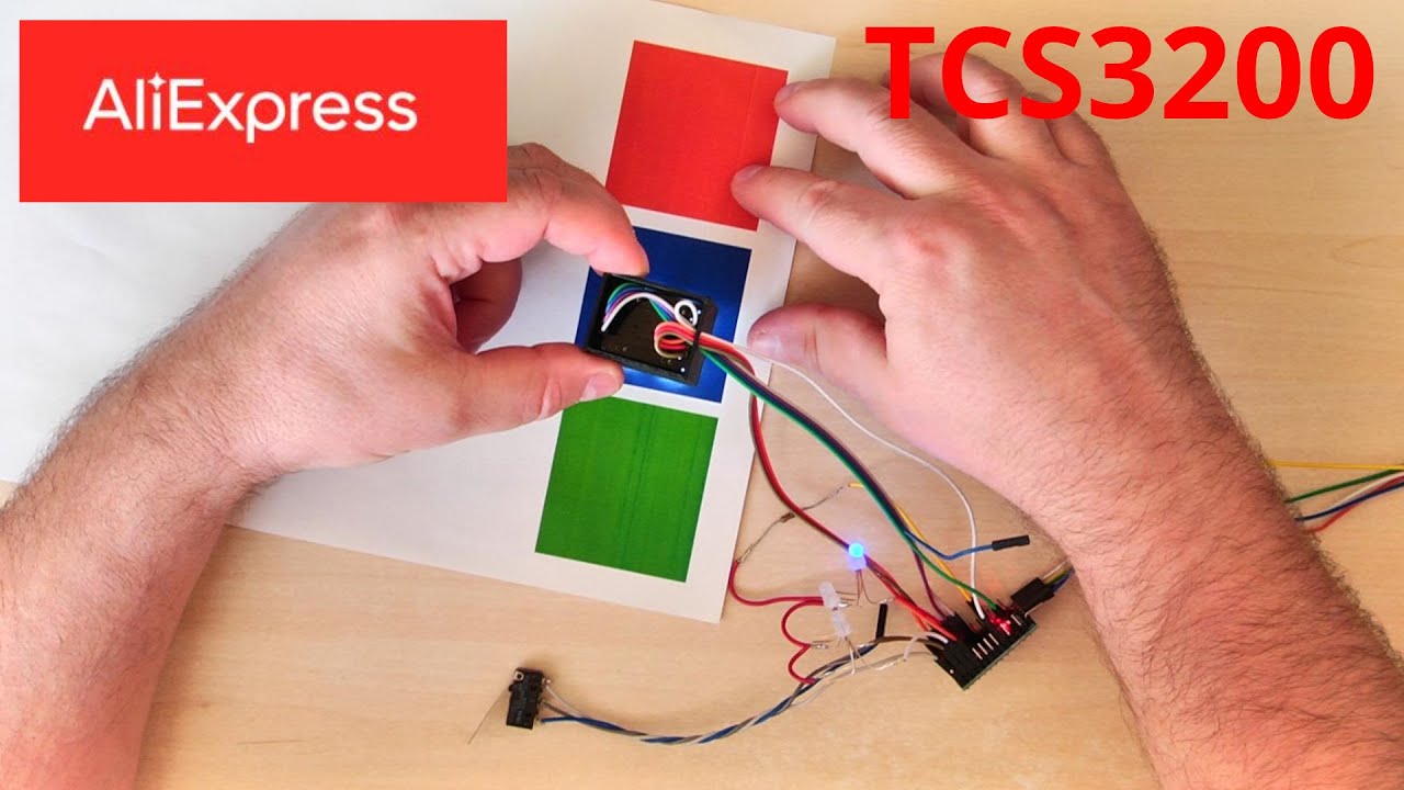 Распознавание цвета с TCS3200. Калибровка, код и демонстрация работы.