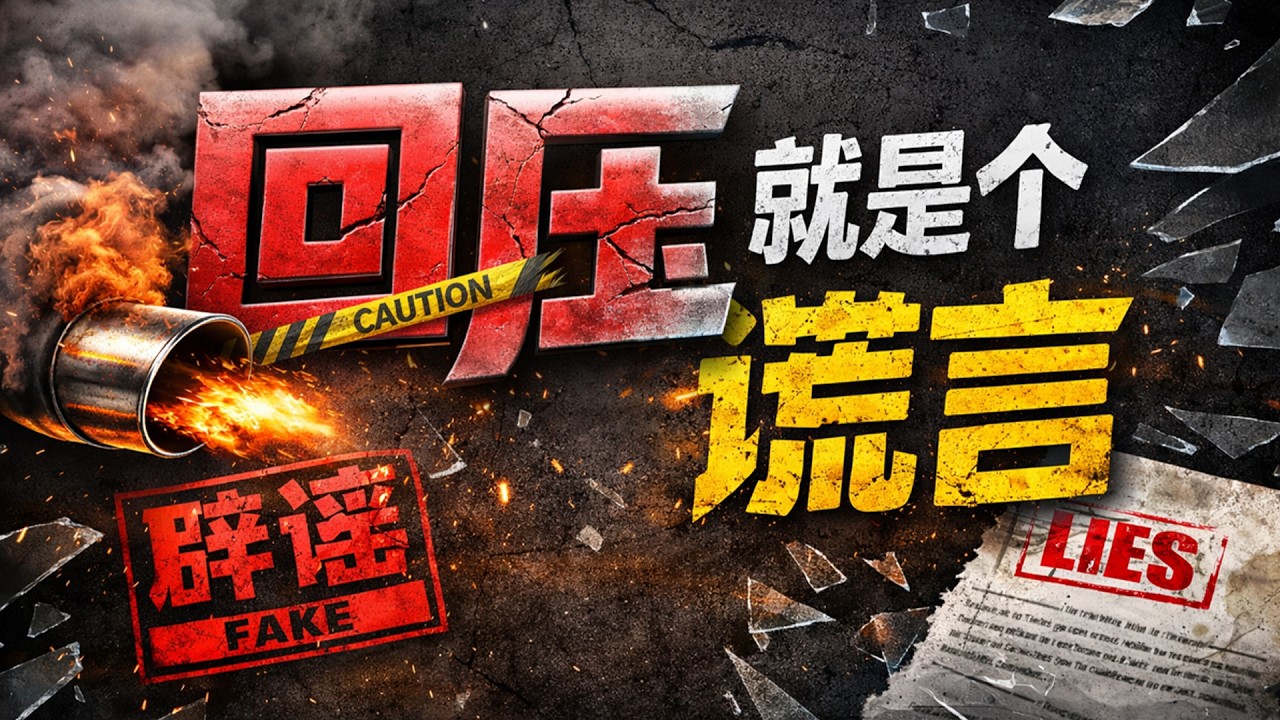 #辟谣 #谎言 回压排气