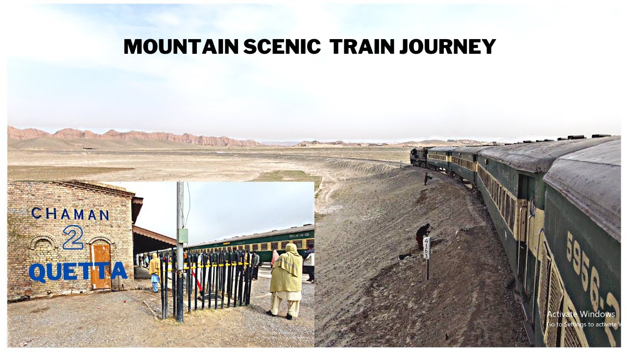 Last Railway Station of Pakistan Chaman at Afghanistan border | Last Coach Ride Train Journey|ML3