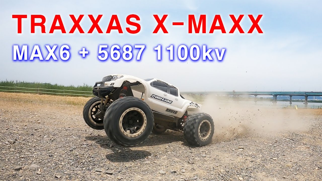 TRAXXAS X-MAXX MAX6 + 5687 1100kv Bashing