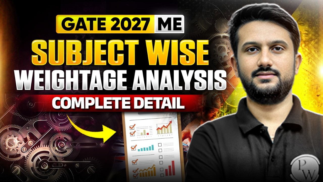 GATE 2027 Preparation | Mechanical Engineering | Subject Wise Weightage Analysis