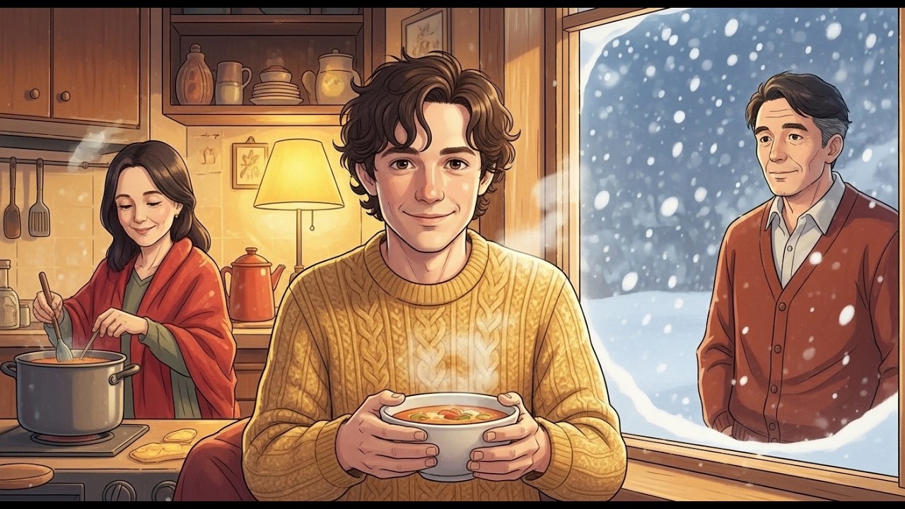 Snowy Day at Home ❄️ Cozy Winter Routine, Family Cooking & Peaceful Slow Living ! ghibli asmr video
