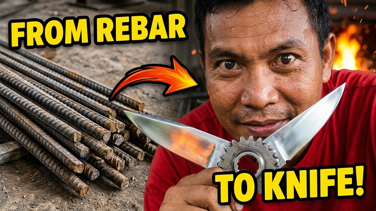 HOW TO MAKE KNFIE FROM STEEL.