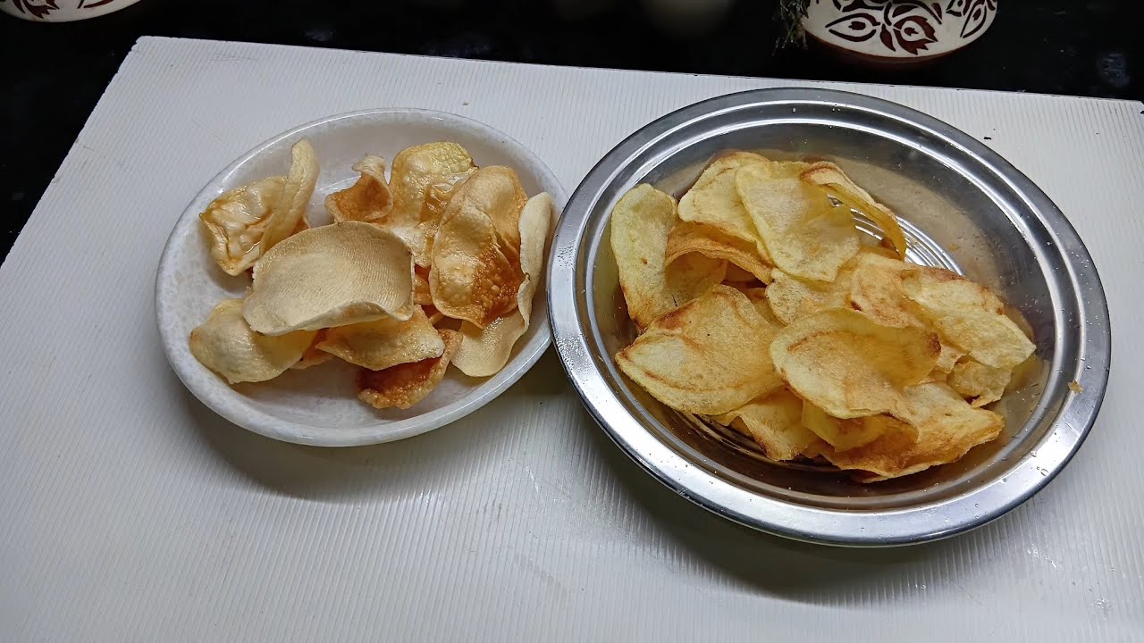 इंस्टेंट आलू के चिप्स की रेसिपी👍👌😋