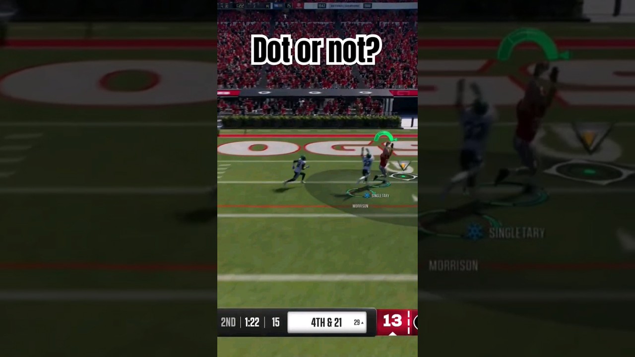 Was this a dot or nah?? #cfb25 #collegefootball25 #cut25 #nms