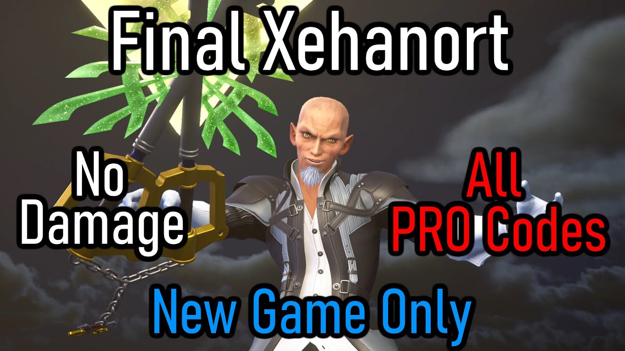 KH3 - Final Xehanort No Damage (New Game, LV1CM/All PRO Codes)