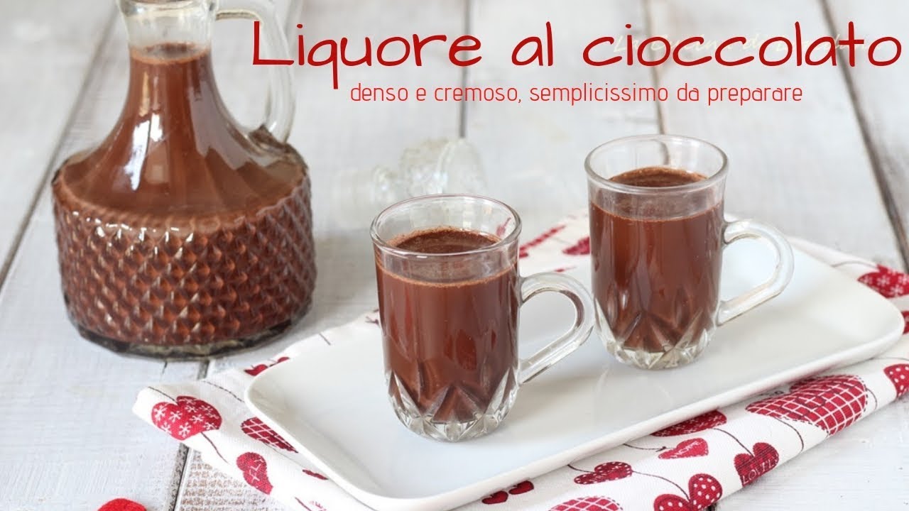 Liquore al cioccolato - Denso e cremoso