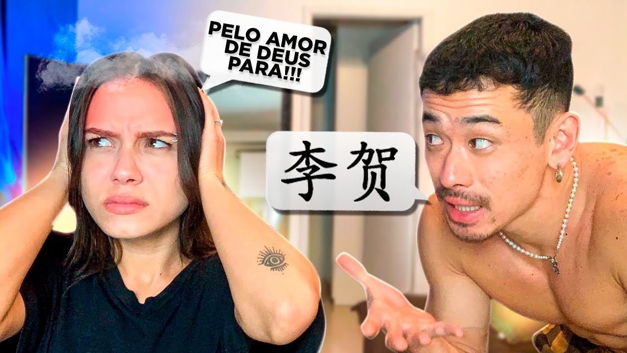 24 HORAS FALANDO EM CHINES COM A MINHA NAMORADA *ela quase surtou *
