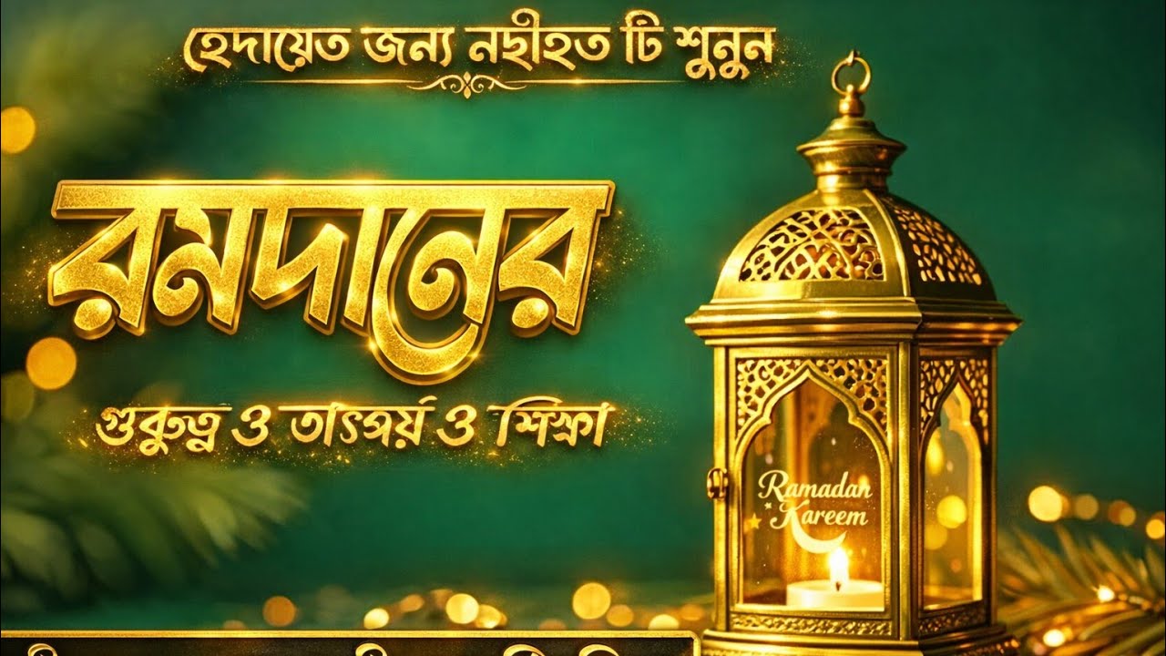 পবিত্র রমজান মাসে হুকুম-আহকাম গুরুত্ব ও তাৎপর্য। নছীহতে মুর্শিদ কিবলা আলাইহিস সালাম রাজারবাগ শরীফ ।