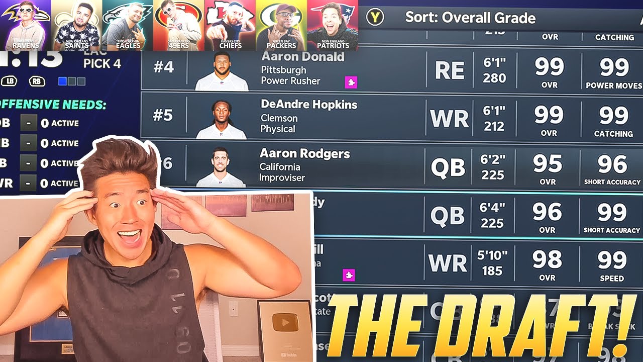 We Joined A Youtuber Fantasy Draft..
