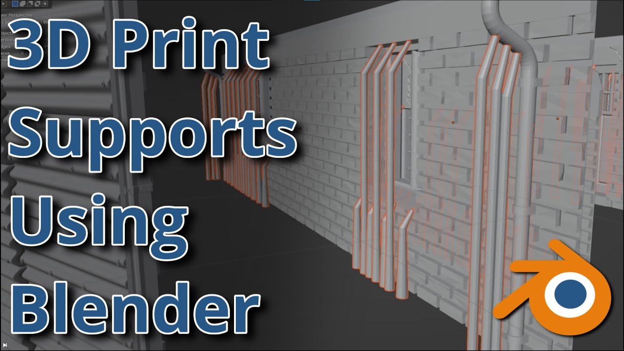 Adding Print Supports for Resin 3D Printing in Blender