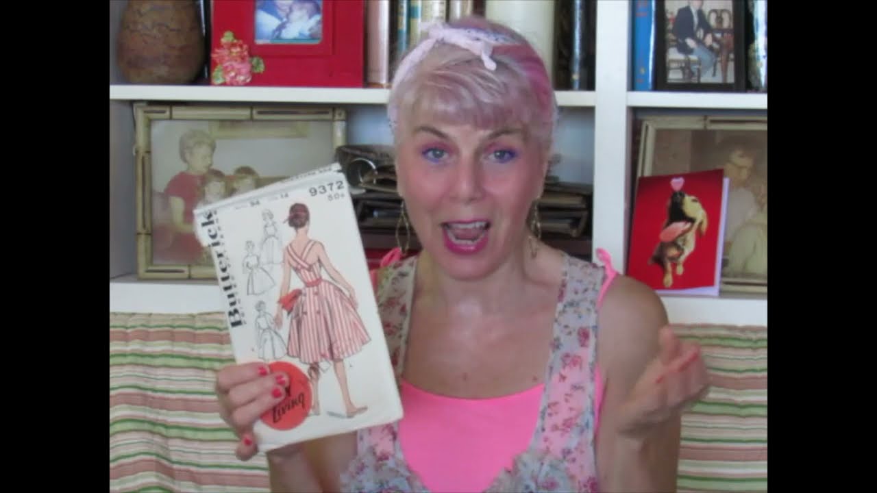 Vintage Butterick Pattern 9372 Sun dress.