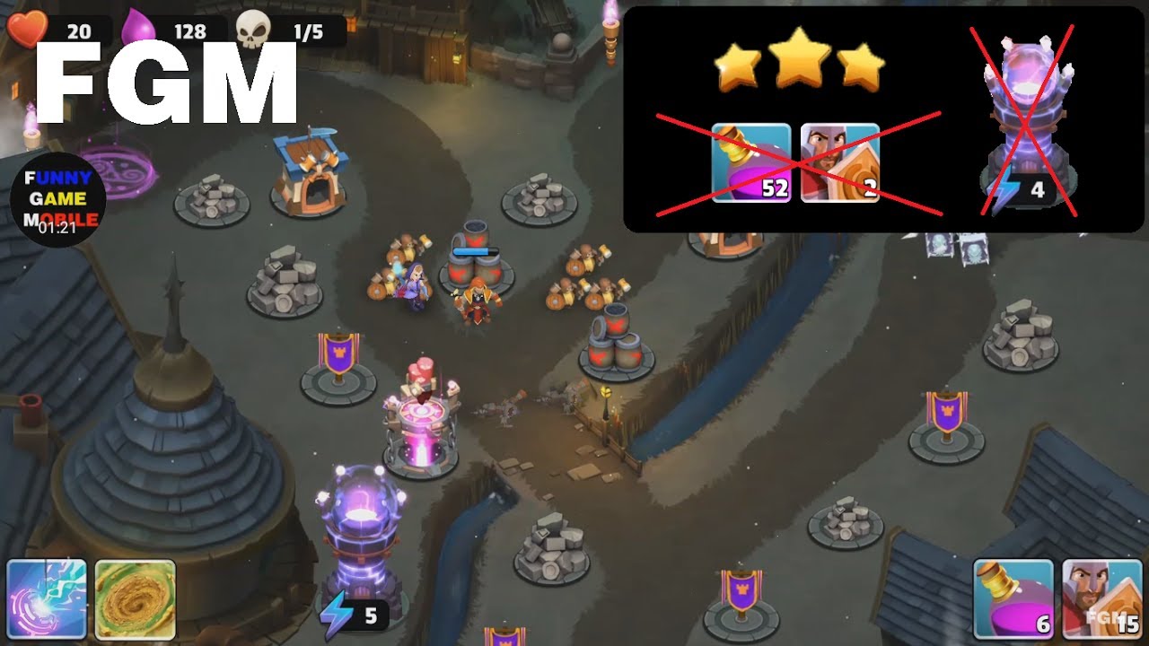 FGM - Castle Creeps TD: Chapter 26 - Level 101, Level 102 ( Without Sentinel )