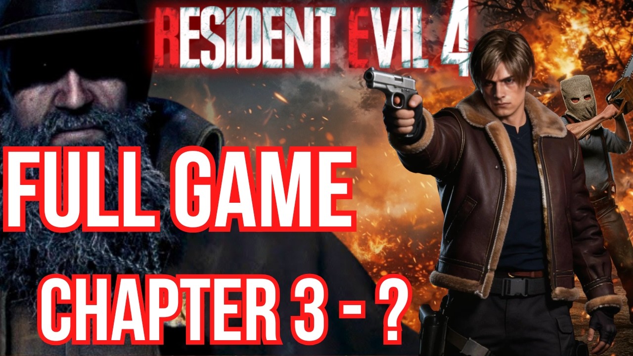 🔴 LIVE Resident Evil 4 Remake - Full Game - Starting from Chapter 3
