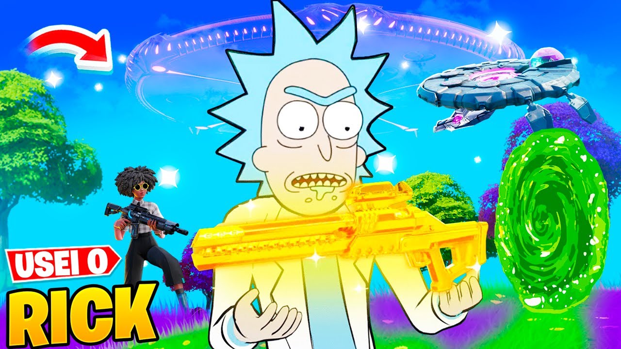 USEI O RICK SANCHEZ COMPLETO no FORTNITE TEMPORADA 7!