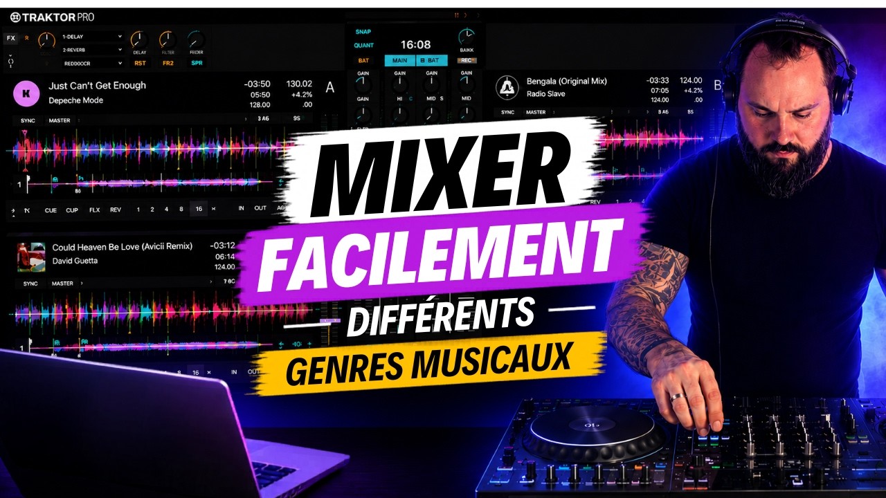 Mixer FACILEMENT différents genres musicaux
