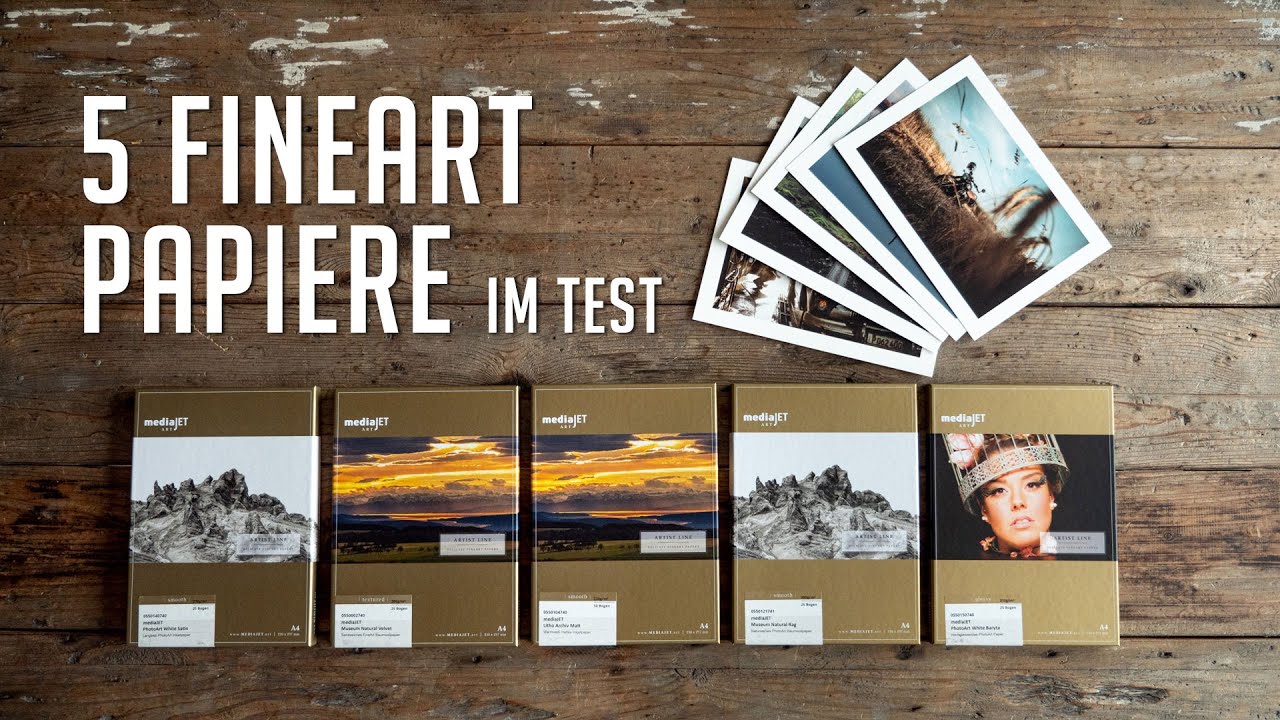 5 FineArt Inkjet-Papiere von MediaJet im Test