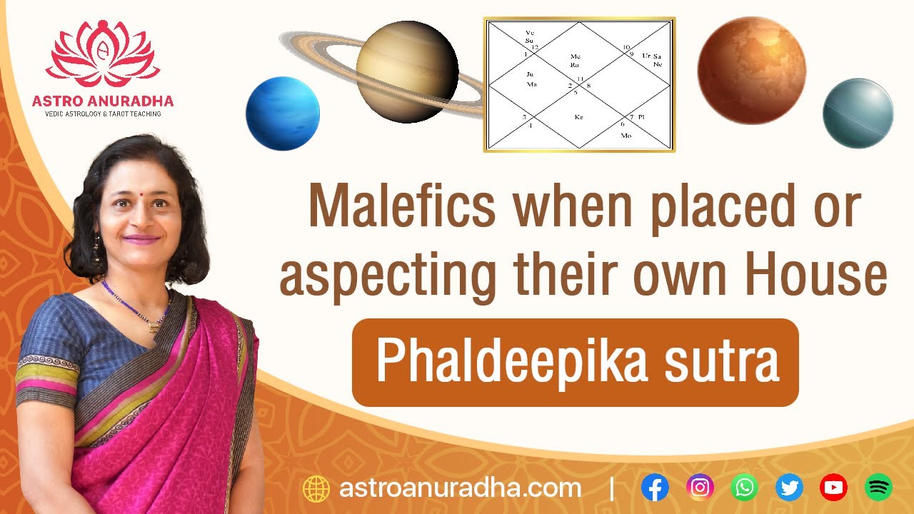 Malefics when placed or aspecting their own House | malefic planets astrology | Malefics planets