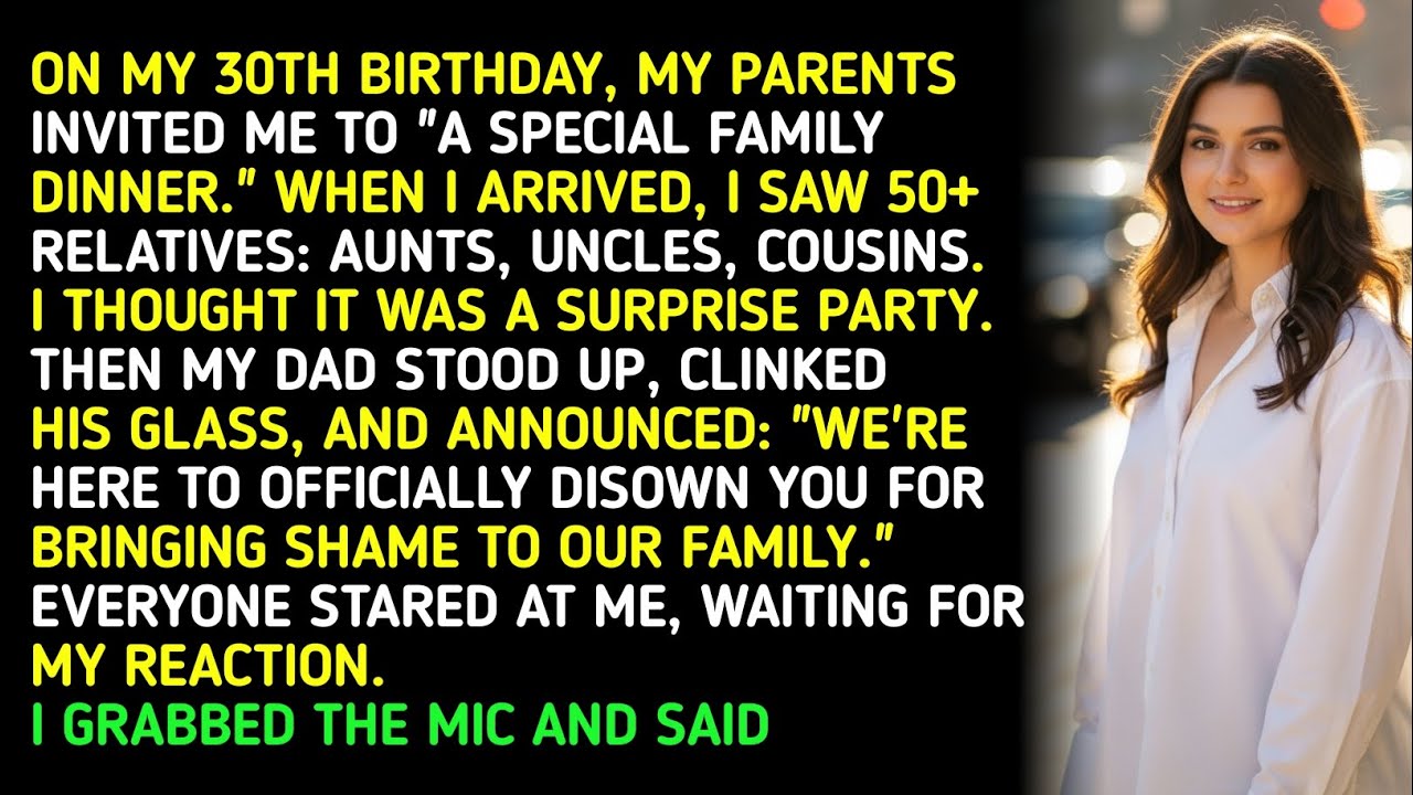 ON MY 30TH BIRTHDAY, MY PARENTS INVITED ME TO 