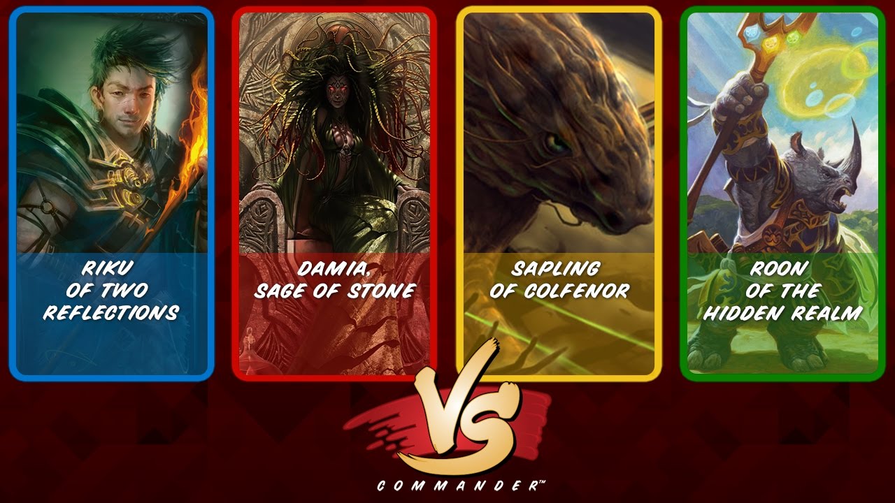 Commander VS S5E8: Riku vs Damia vs Roon vs Sapling