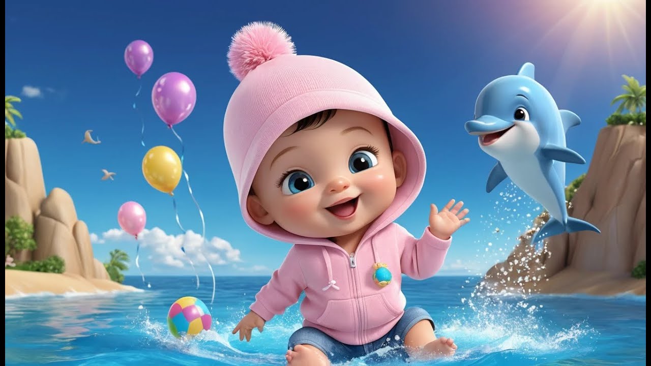 Dolphin New Year Splash Surprise | Fun Action & Learning Video for Toddlers