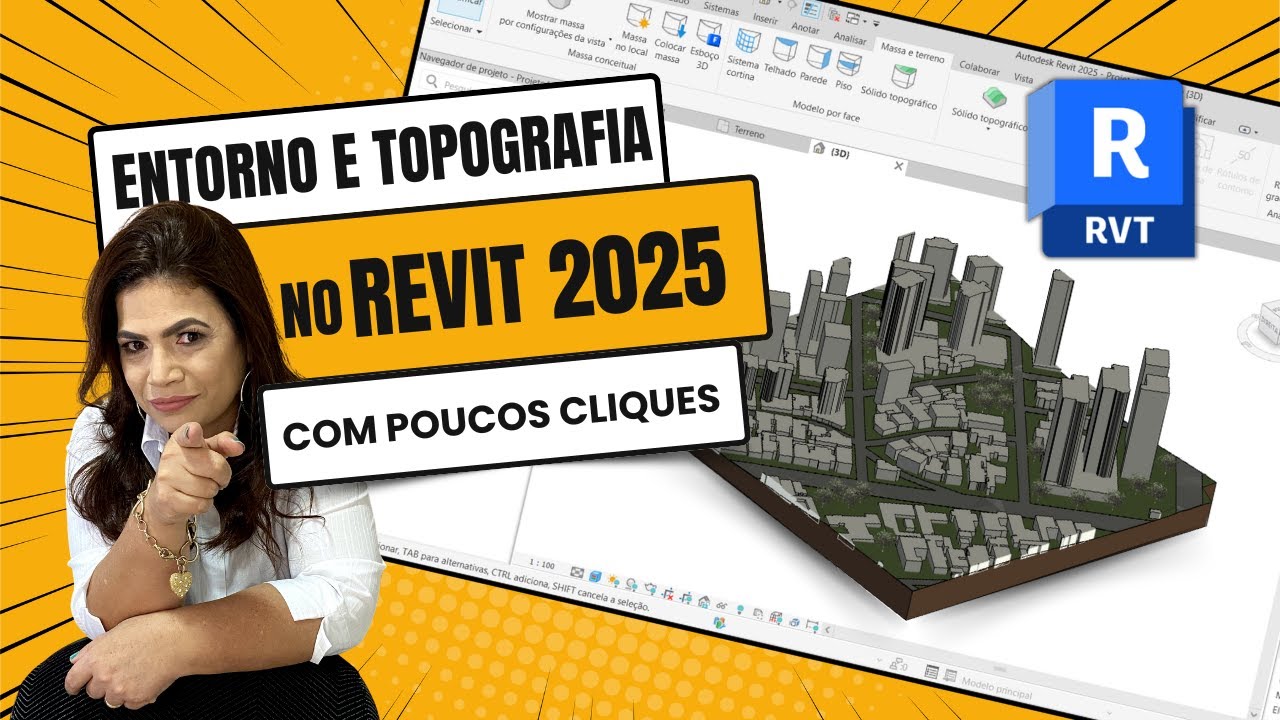 Entorno e topografia no Revit 2025 a partir do Google Maps | AutoCAD, SketchUp, ArchiCAD, Rhinoceros
