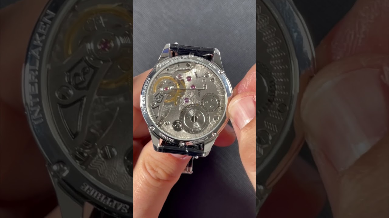 🎧WATCH ASMR  | The Seagull ST3621 Handwind Mechanical | Lobinni Interlaken #SchwartzForce #Shorts 🎧