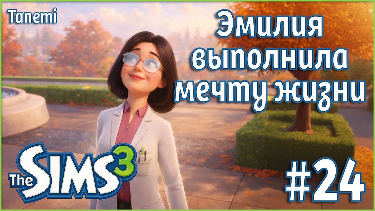 The Sims 3 Ананасисы #24 Эмилия выполнила мечту жизни
