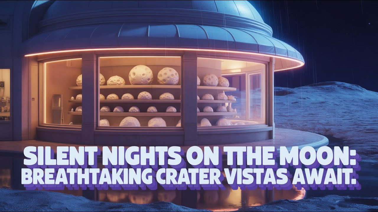 Midnight on the Moon Base | Pure Silence and Crater Views