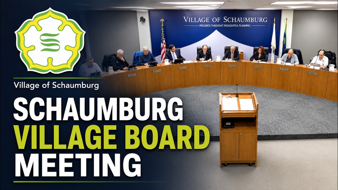 Schaumburg Village Board Meeting - January 13, 2026 - 7:00pm