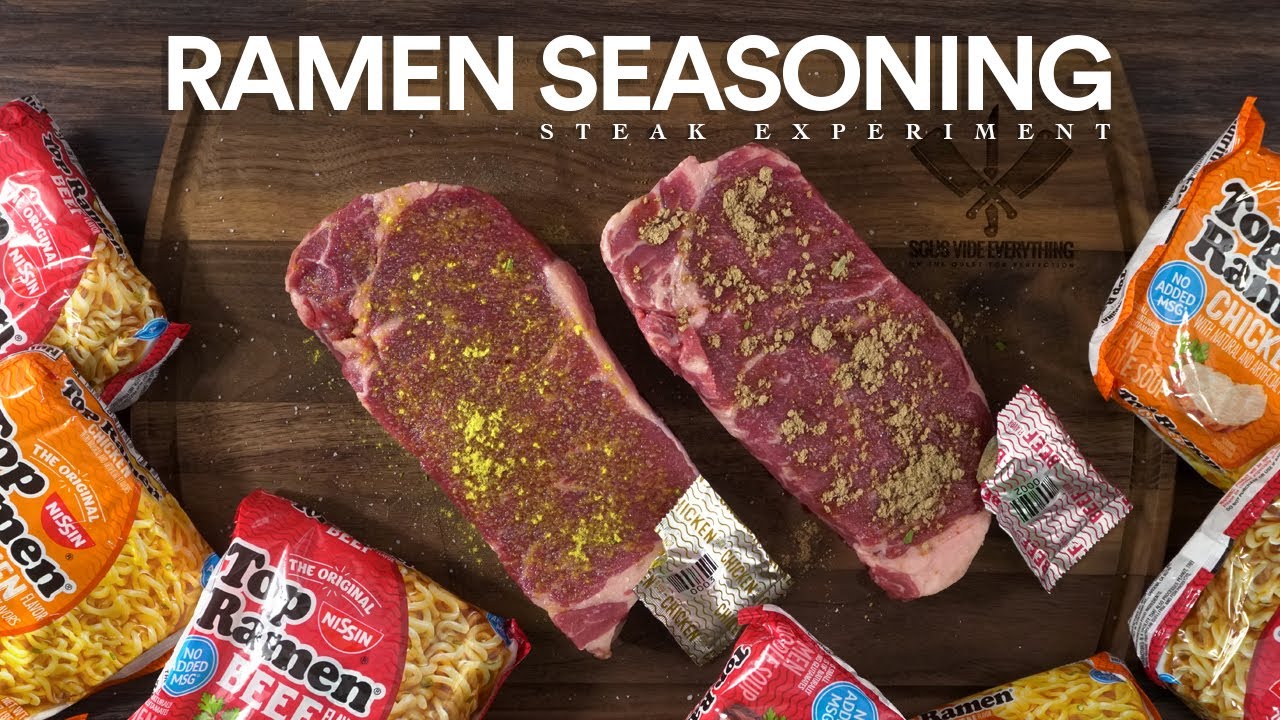 They all said use RAMEN Seasoning on STEAKS, so we did!