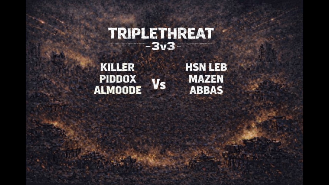 Hsn Leb Mazen Abbas vs  Killer Piddie Almo0ode | ⚡️3v3 TRIPLE THREAT TOURNAMENT 300$