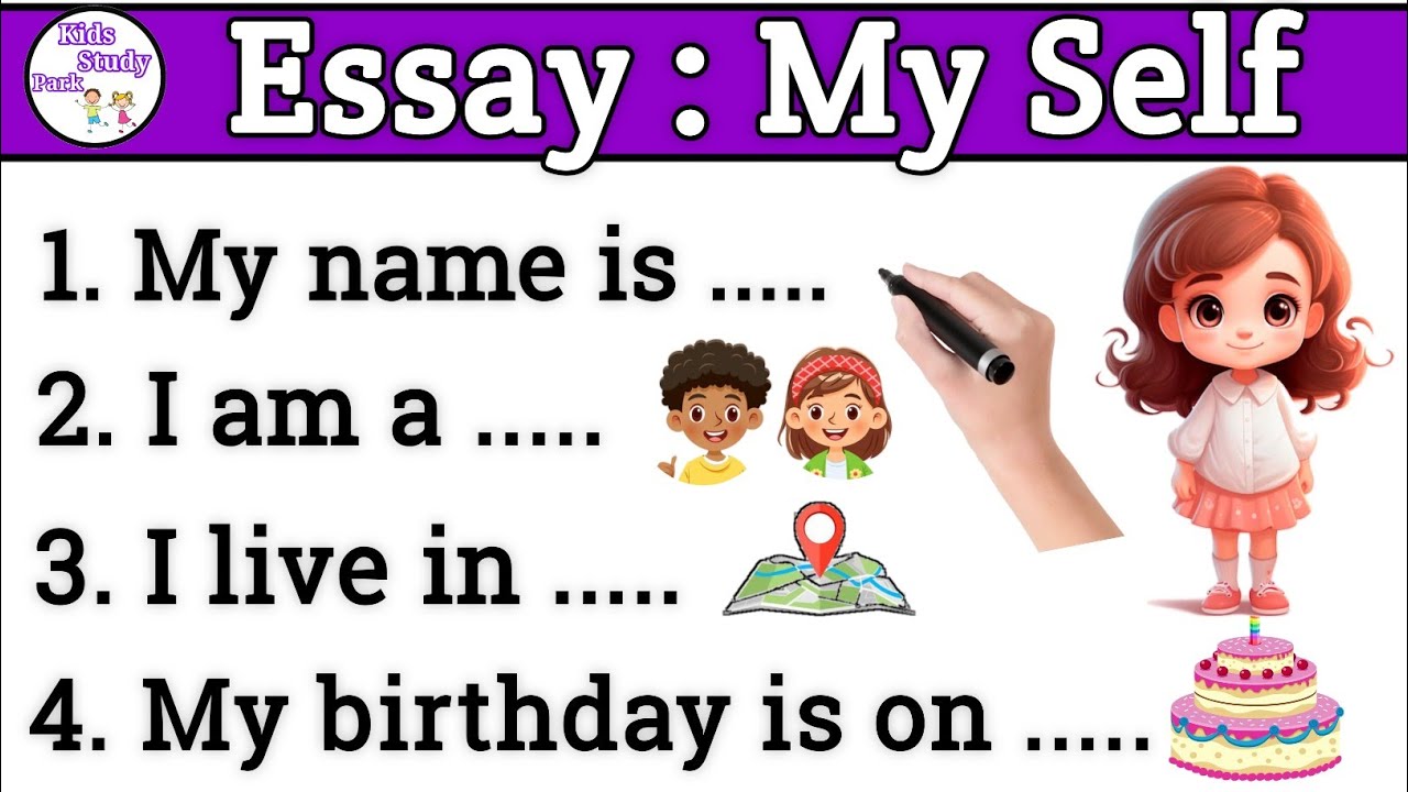 Myself Essay | Introduce yourself for kindergarten | Introduction in english | Kids Study Park