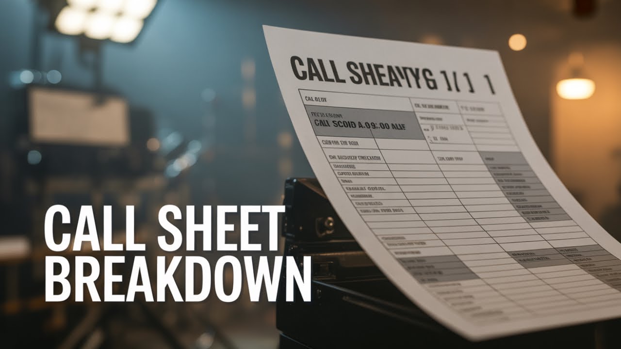 Film Call Sheet Decoded | Why These Details Save Your Production