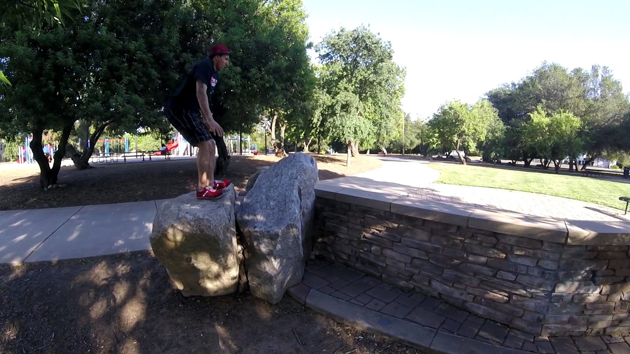 Jumping Around Patriots Park