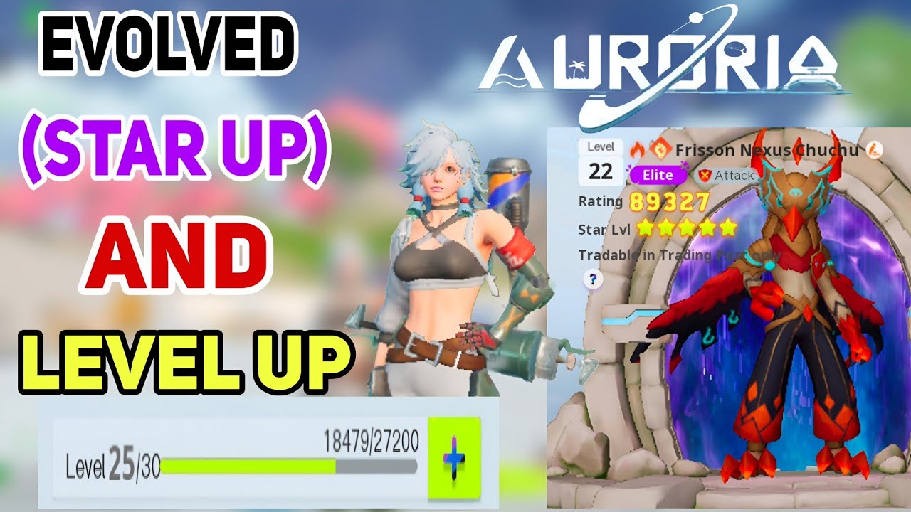 Auroria a playful jurney ! evolved and fast level up chuchu #hanoutheaven #auroria #palworld#pokemon