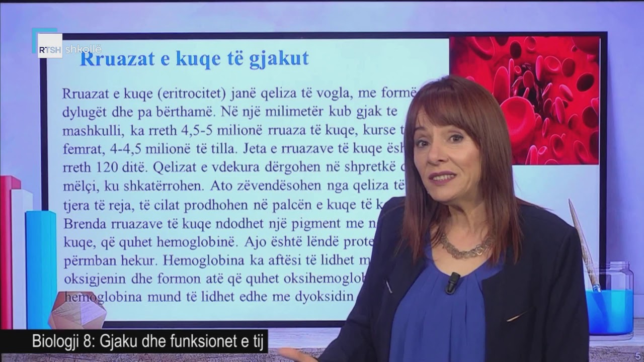 Biologji 8 - Gjaku dhe funksionet e tij