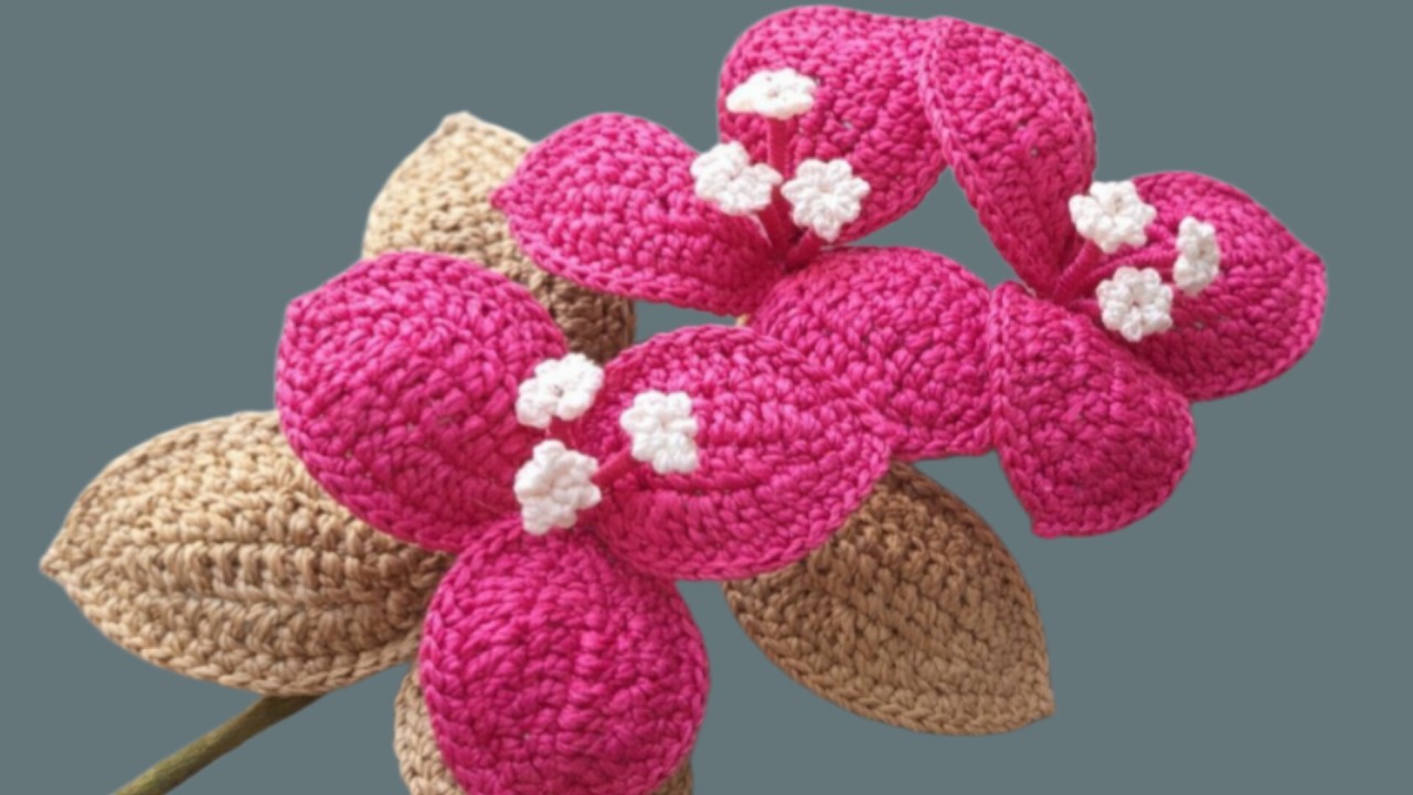 Easy Crochet Bougainvillea Flower / Beautiful & Beginner Friendly