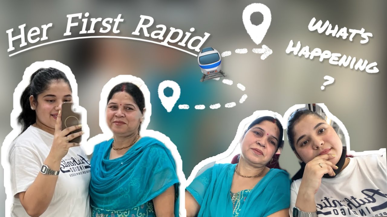 Mummy Ka First Rapid Metro Experience 🚇 | Papa Se Milne Gaye ❤️ | Cute Ending With Puchku