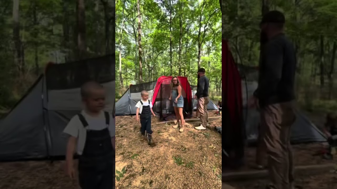 PRIMITIVE CAMPING AS A FAM 💛