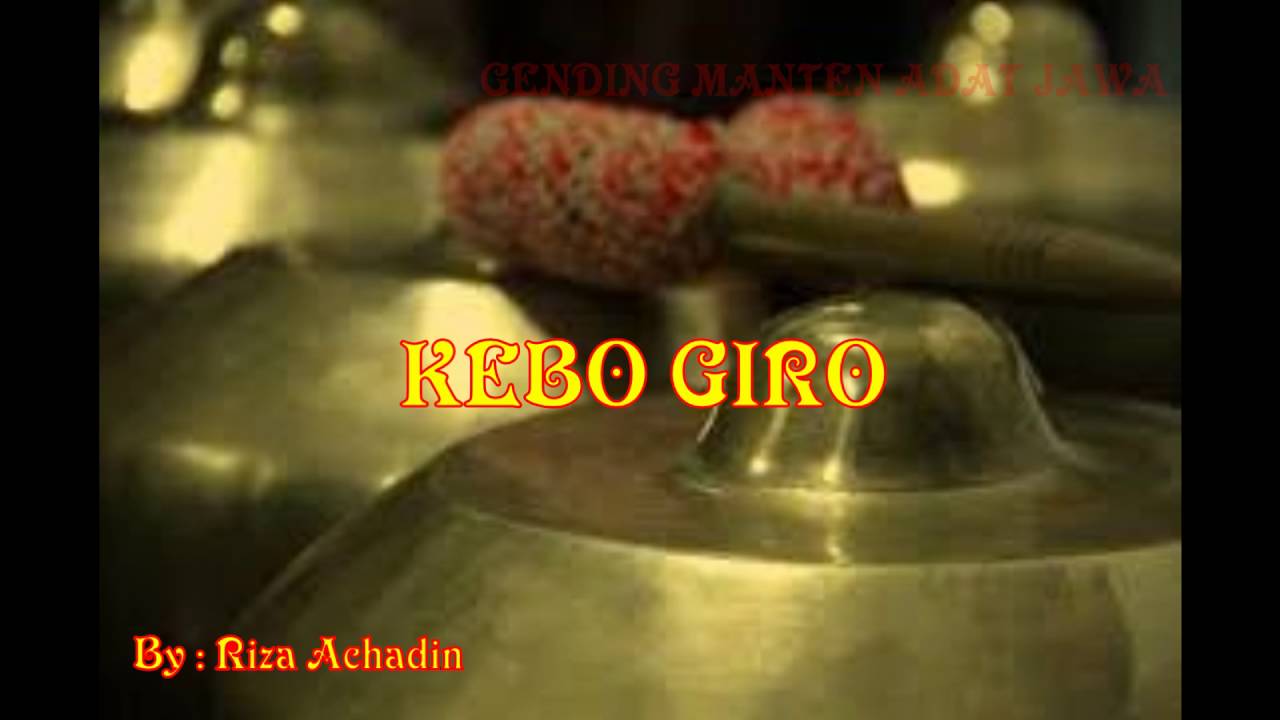 Gending Temanten Adat Jawa / kebo giro