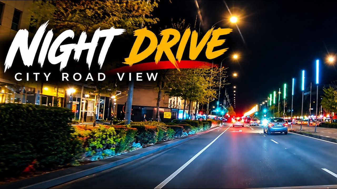 Melbourne Night Drive 🌃🚘 | Beautiful City Lights & Relaxing Road View 4K