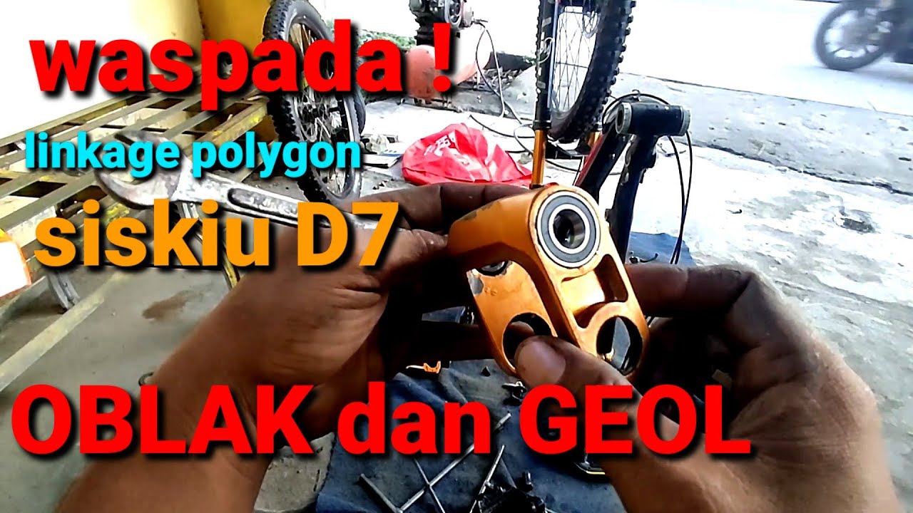 proses ganti linkage sepeda polygon siskiu d7 #ukuranbearing #linkage #siskiud7
