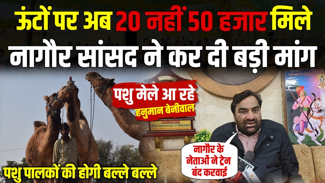 हनुमान बेनीवाल ने कर दी बड़ी मांग, पशुपालक हो जायेंगे मालामाल | Hanuman Beniwal Live 