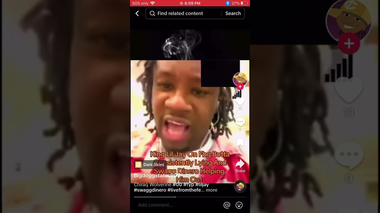 King lil jay on fbg butta steady lying and swagg dinero helping him out 