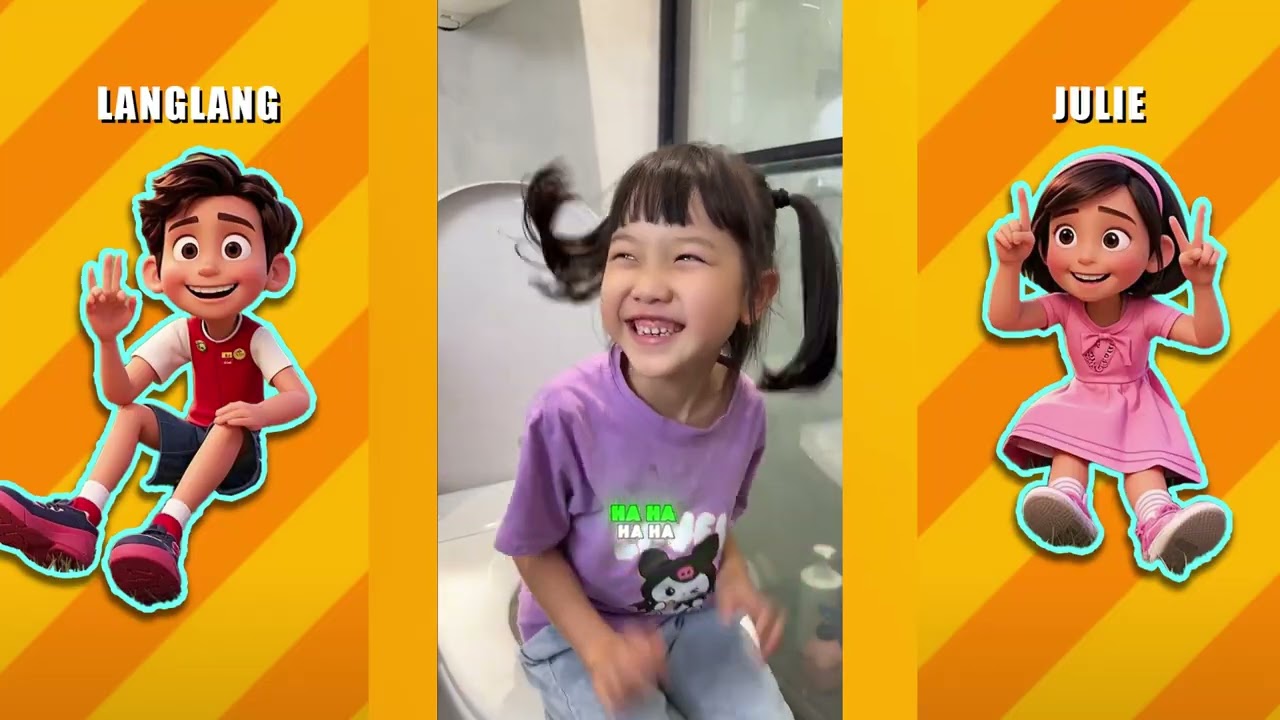 Langlang and Julie's funny compilation.#funny #comedyvideos