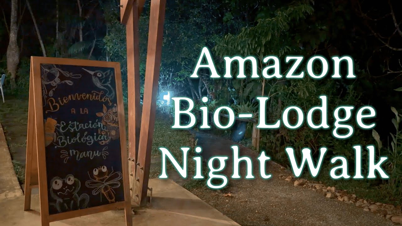 Manu Biological Research Station at Night
